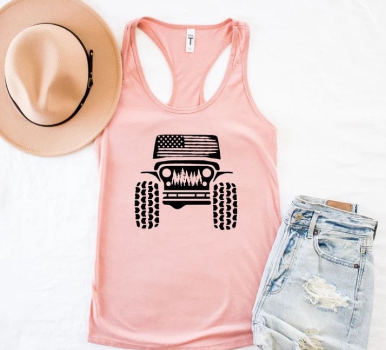 American offroad tanktop, Offroad forest shirt, USA Flag shirt, US Offroad, 4WD offroad shirt, Amarican Flag, 4wd Flag Usa, tank top, image 4