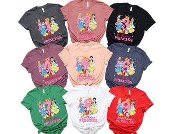 Birthday Princess Shirt,Disney Princess Birthday,Disney Princess Shirt,Disney Birthday Girl Shirt,Disney Castle Princess,Birthday Gifts