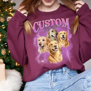 Custom Bootleg Rap Sweater, Custom Photo Vintage Graphic 90s shirt,Custom Photo Shirt,CUSTOM Your Own Bootleg Idea Here,Valentine&#39;s Day Gift