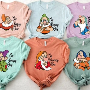 Sieben Zwerge Shirts, sieben Zwerge, Disney Gruppe Shirts, Schneewittchen, Disney Familienshirts, Shirts für die Familie, Disney Familie, 7 Zwerge