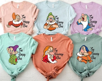 Seven Dwarfs Shirts, Seven Dwarfs, Disney Group Shirts, Snow White, Disney Family Shirts, Shirts for Family, Disney family, 7 dwarfs