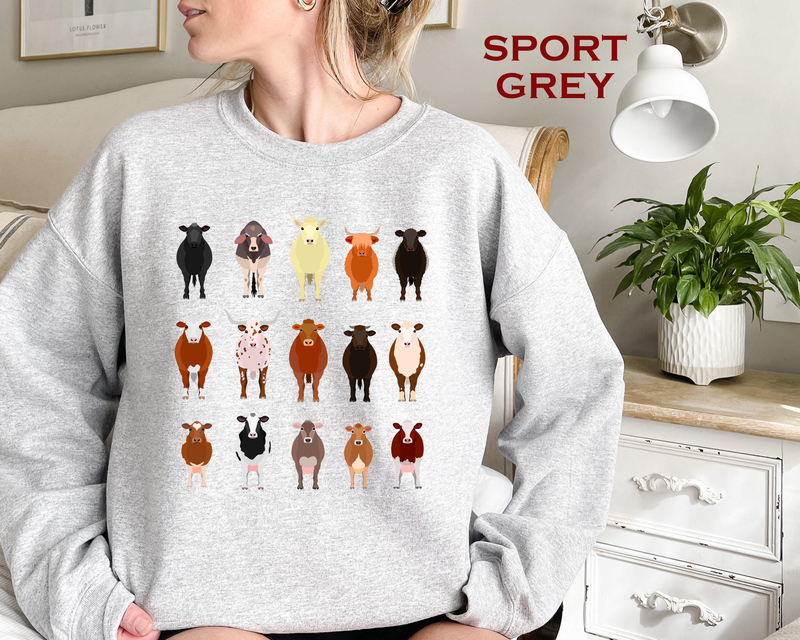 Cow Sweatshirt Gift For Farmers, Western Lover Sweatshirt, Cowboy Sweater, Cute Cowgirl Hoodie, Highland Cow Hoodie, Funny Cow tshirt