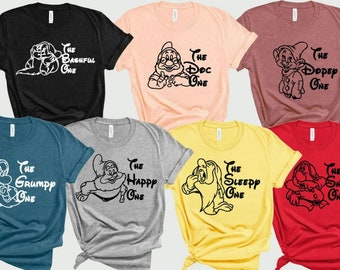 Seven Dwarfs Shirts, Seven Dwarfs, Disney Group Shirts, Snow White, Disney Family Shirts, Shirts for Family, Disney family, 7 dwarfs