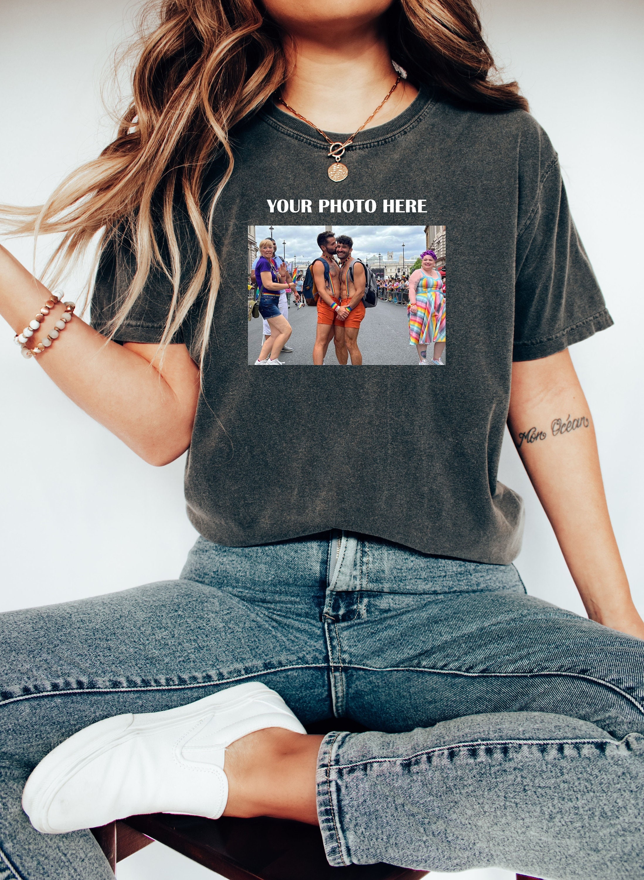Comfort Colors Custom Shirt,Personalized Gift,Custom Logo Shirt Comfort Colors Your Photo Shirt, Unisex Custom Photo Shirt, Your Image Here,