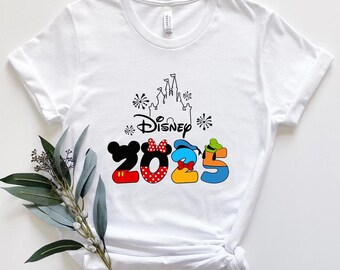 Disney 2025 T-Shirt,Magical Castle Shirt,Disney Castle Shirt,Disney Group Shirt,Disney Couple Shirts,Disney Rainbow Shirt,Disneyworld Shirts