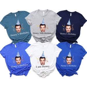 Funny Birthday Face Shirt, Birthday Party Group Shirt, Birthday Photo Shirts, Face Shirt, Funny Birthday Matching Shirt, Custom Photo Shirt