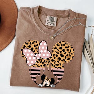 Leopard Minnie Shirt, Disney Shirt, Disney Mickey Shirt,Woman Disney Shirt,Disney Family Vacation 2024,Animal Kingdom shirt,Disneyland Shirt