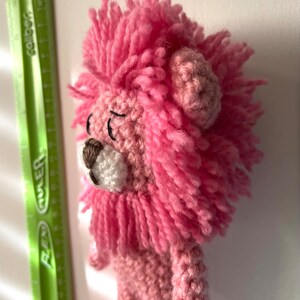 Pink Lion Vintage Crocheted - Etsy