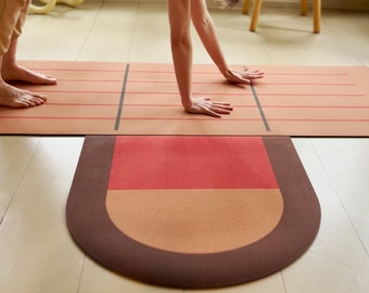 Side Mat- Natural Cork and Rubber Yoga Mat for Mindful Movement