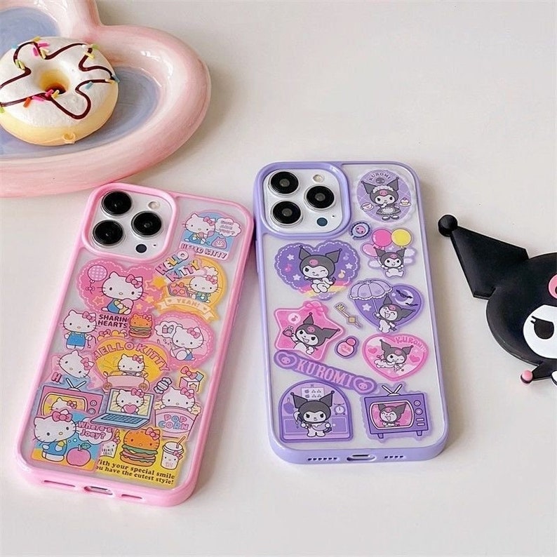 Cute Cartoon Sanrio Hello Kitty Kuromi Phone Cases for Iphone - Etsy