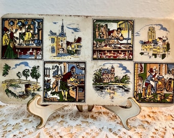Vintage French “Les Métiers” Rectangular Dish | Plat Rectangulaire | The Trades Series