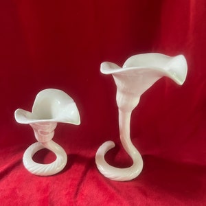 Set of Fitz & Floyd Cala Lilly candlestick holders