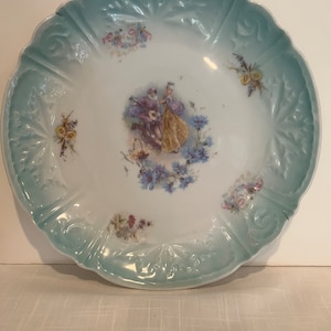 Antique Victorian Hand-Painted plate