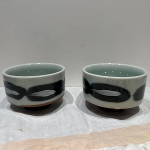 Artisanal Japanese Matcha Bowls, set of two