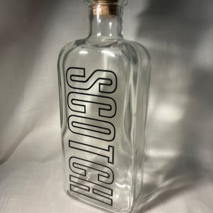 VIntage 1970s Scotch bottle, retro