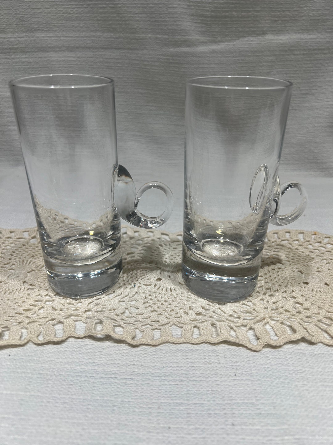 Set of Two Lenox Irish Coffee Crystal Glasses Etsy