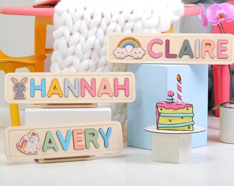 Easter Bunny Figure Name Puzzle | Personalized Name Puzzle For Easter Basket Stuffer | Easter Gifts | Easter Gift | Easter Treasure Hunt