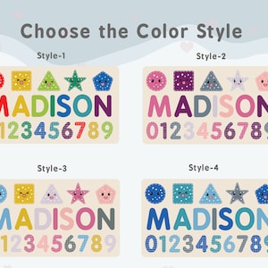 Personalized Name Puzzle W/numbers | New Christmas Gifts for Kids ...