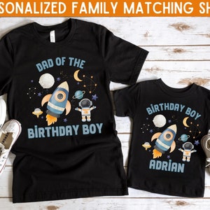 Astronaut Birthday Shirt, Family Astronaut Shirts, Space Birthday TShirt, Family Rocket Shirt Birthday, Personalized Matching Birthday Boy