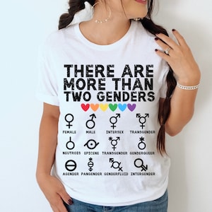 There Are More Than 2 Genders Shirt, Queer Shirt, Support LGBTQ Tshirt, Trans Pride Shirt, Pride Month, Gender Neutral Tee, LGBTQ Nonbinary