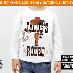 Rodeo Birthday Shirt, Cowboy Birthday Shirt, Rodeo Birthday Party, Western Birthday, Farm Birthday Shirt, Horse Birthday Outfit First Rodeo
