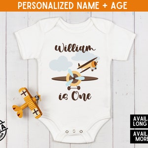 Airplane Birthday Shirt, Aviation Kids Birthday Boy TShirt, Jet Personalized Birthday Outfit, Airplane Party, Custom Airplane Birthday Tee