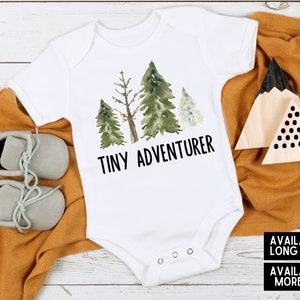 Tiny Adventurer Baby Bodysuit, Hiking Baby Bodysuit, Adventure, Adventure Baby Gift, Travel Baby Gift, Adventurer Baby Bodysuit, Explorer