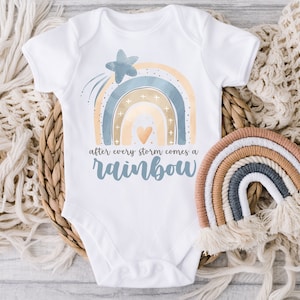 After Every Storm Comes A Rainbow Baby Bodysuit, IVF Baby, Rainbow Baby Bodysuit, Miracle Baby Gift, Rainbow Baby Announcement