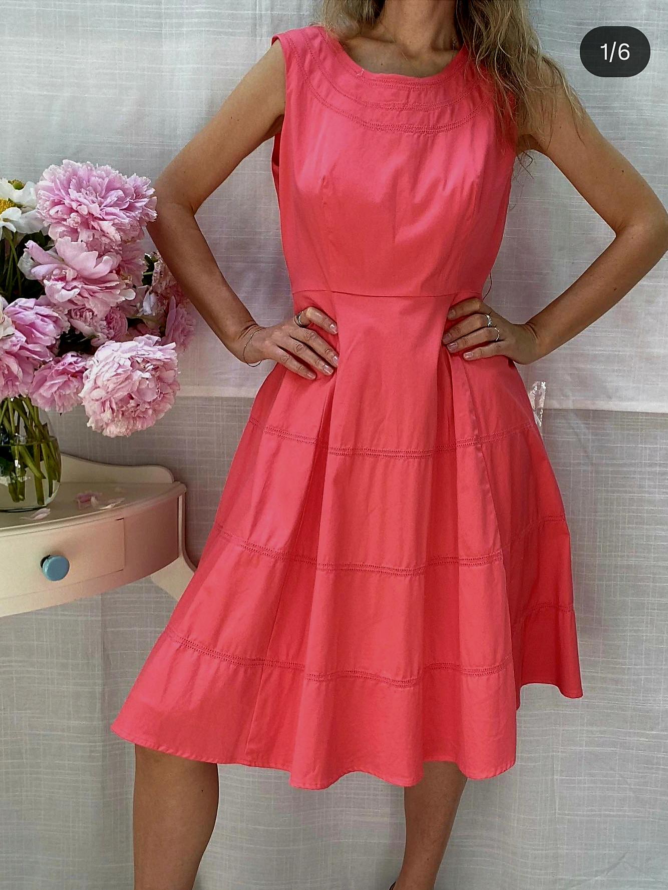 slim fit dress slacks Pink Floral Print Jacquard Halter Dress - Mini Dresses