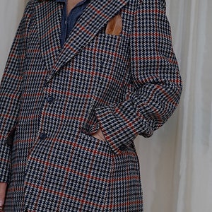 Mens women unisex Blazer Vintage Wool 38 Winter Jacket Dark Academia Warm Tweed Grandpa’s multicolored