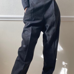 Dark Grey Wool Trousers 