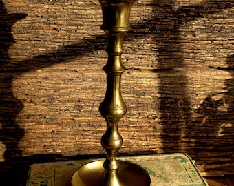 Vintage Brass Candlestick Holder - Mid Century Taper Candle Decor
