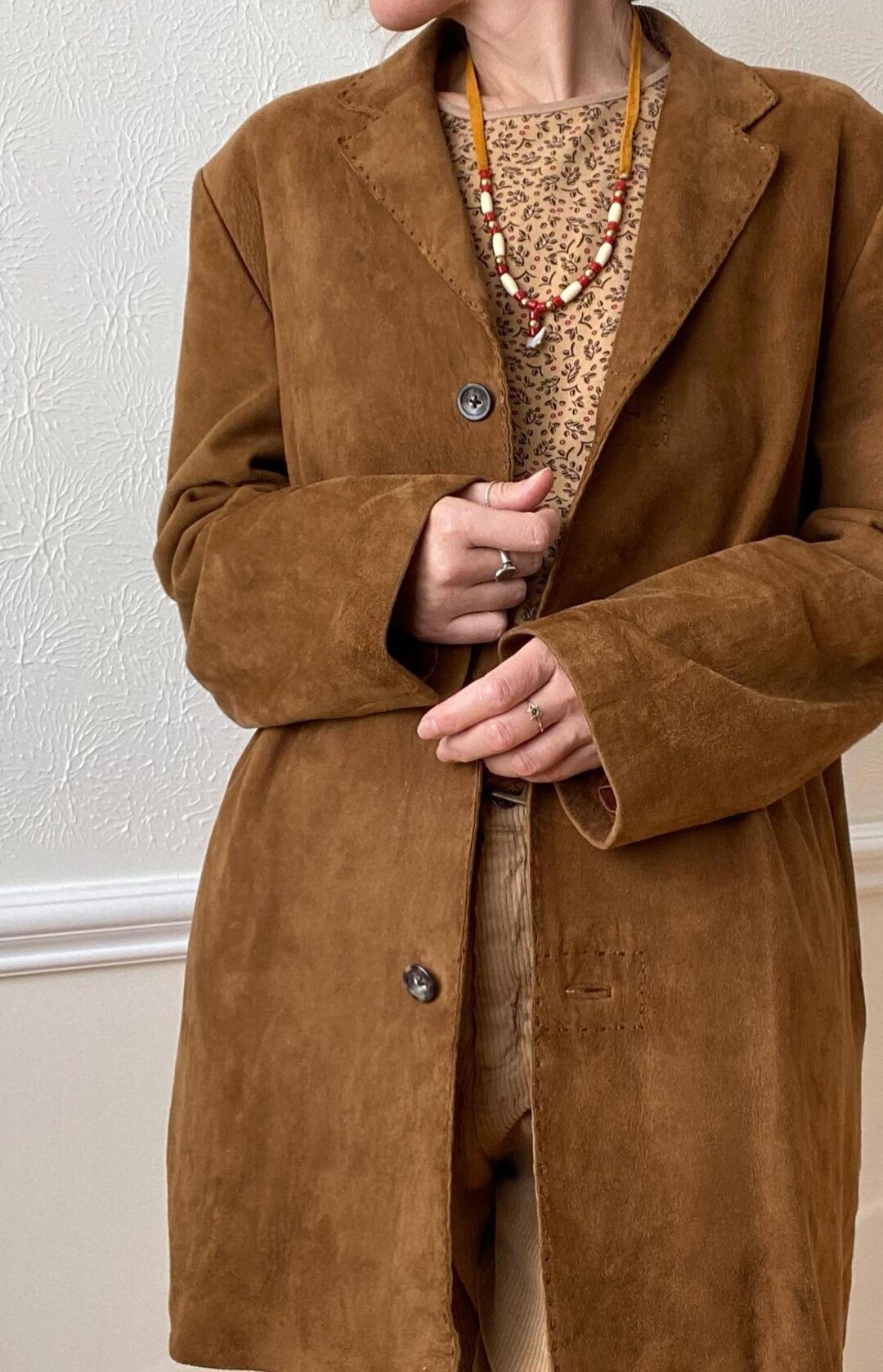 Veste Blazer En Tweed Country Casuals - Femme - Taille 10 - Marron - Occasion