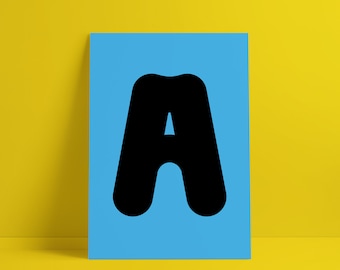 Typographic Poster: Letter A