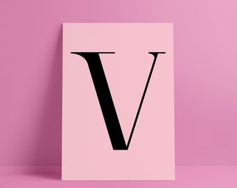 Typographic Poster: Letter V