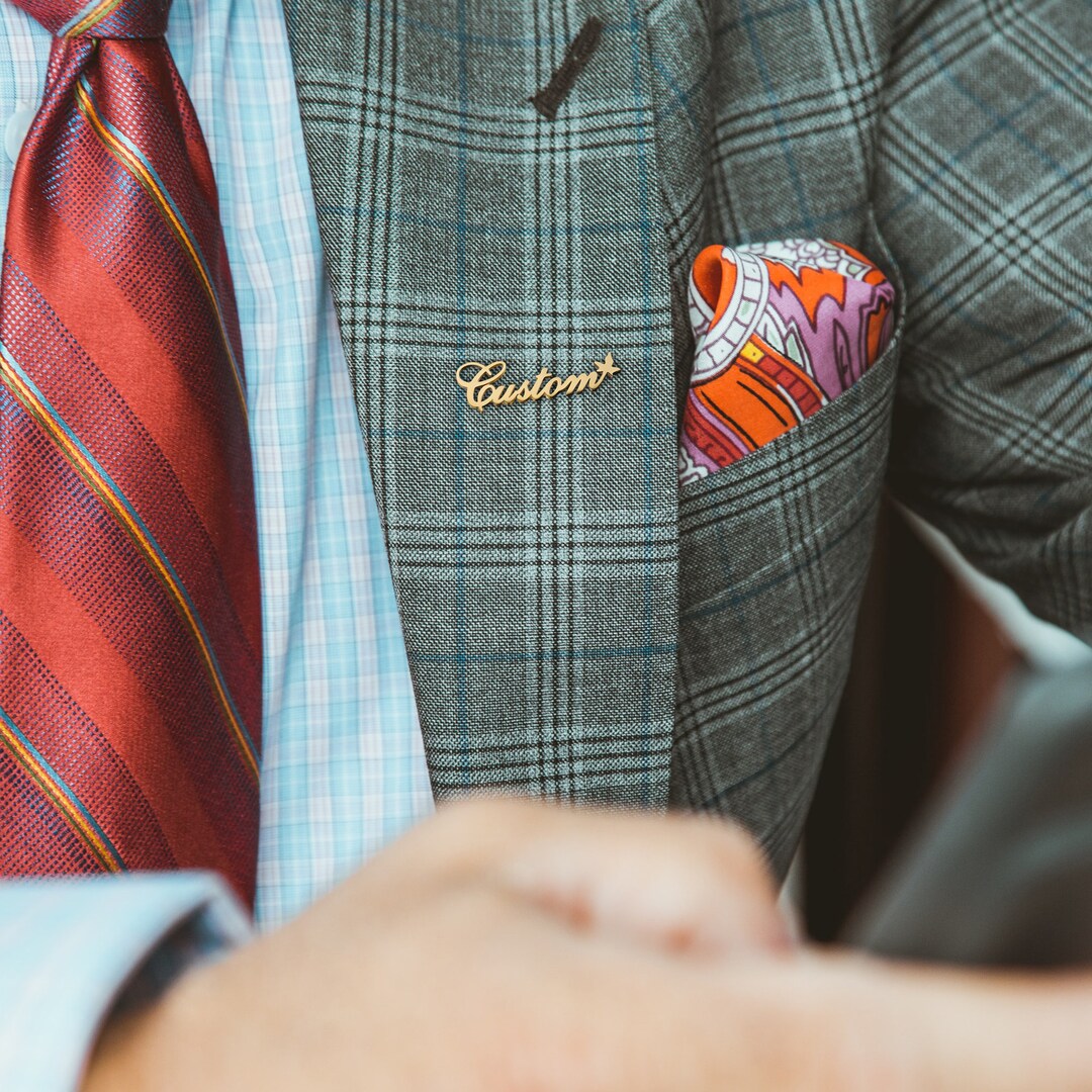 Custom Name Brooch, Custom Brooch, Personalized Name Brooch