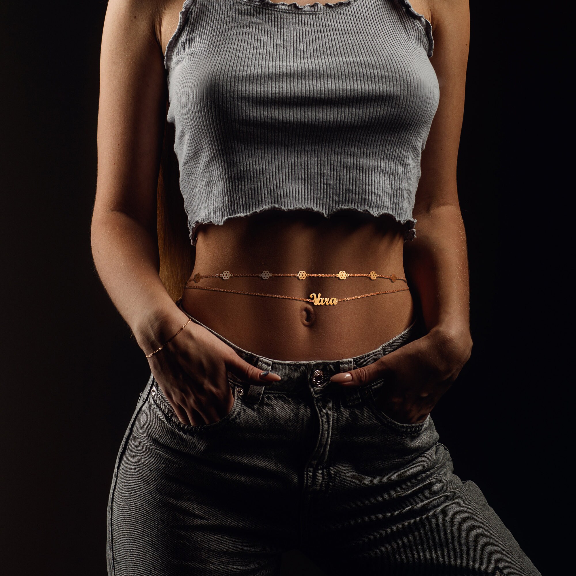 Custom belly hotsell chain