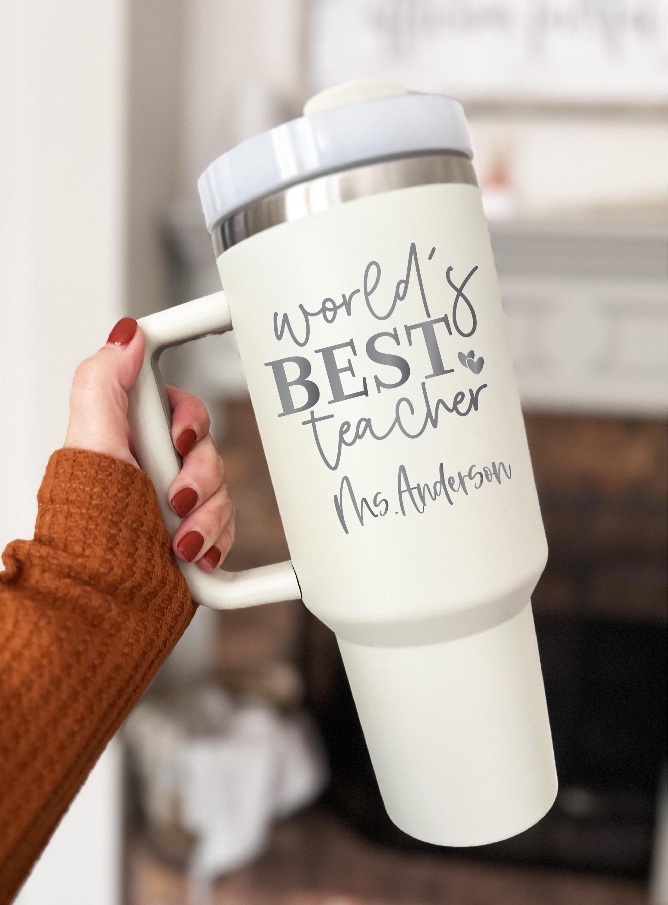 Personalized Teacher Appreciation Gift Tumbler: End of Year Gift Staff ...
