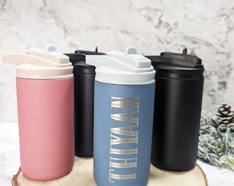 Personalized kids bottle Laser Engraved Custom stainless steel tumbler Toddler kid water bottle Customized Kids Water Bottle with Straw