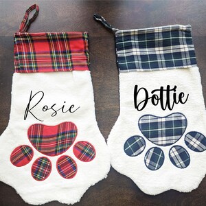 Custom pet stocking, custom dog stocking, custom cat stocking, dog paw stocking, pet name stocking, christmas stocking,personalized stocking