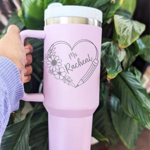 Personalized Teacher Tumbler: Appreciation gift end of year gift