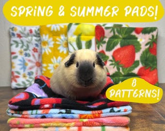 Spring/Summer Guinea Pig Pee Pads: Anti-Pill Fleece Small Animal Pad