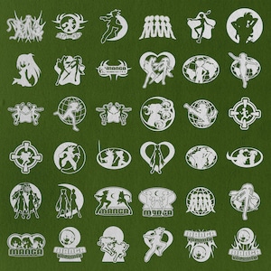 80+ Anime Silhouettes And Graphics Assets Pack | y2k symbol, y2k svg, y2k vector pack, y2k png, y2k svg designs, y2k bundle, y2k anime svg