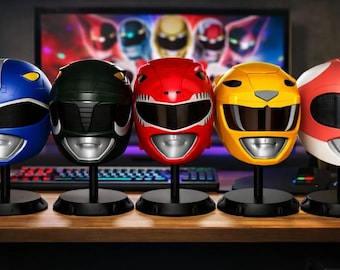 Team Hero Helmet Set – 3D Printed Cosplay Mask, Magnetic Panels, PLA Construction