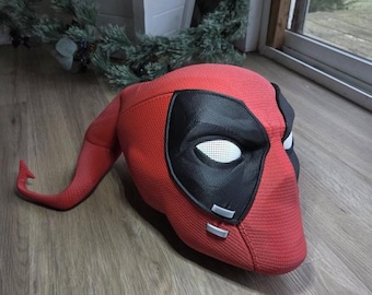 Deadpool Tactical Mercenary Helmet – Comic Anti-Hero Cosplay Mask – 3D Printed Modular Helmet