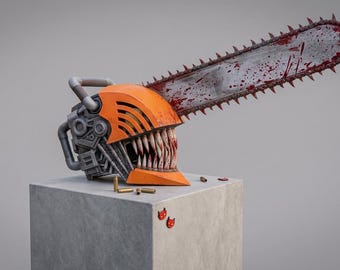 Reze Bomb Devil Helm - 3D gedruckte Chainsaw Man Cosplay Maske, tragbares Anime Kopfstück, Premium Geek Geschenk & Display Prop