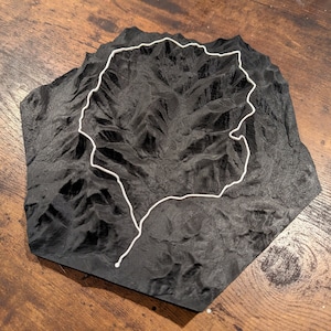 Mappa topografica del percorso Pemi Loop 3D Wall Art