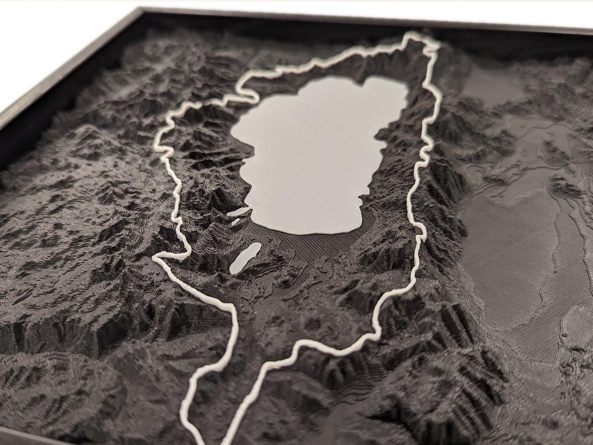 Topographic Map Frame Custom 3D Topographic Trail Map Framed Wall Art - Etsy