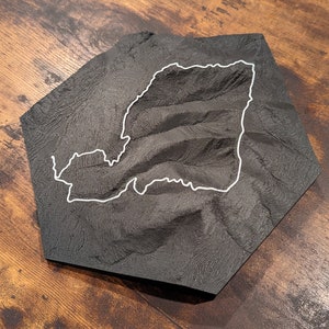 Mt. Lafayette & Franconia Ridge Trail Mappa topografica 3D Wall Art