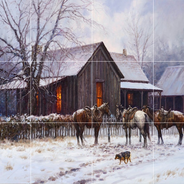 Log Cabin Wall Mural - Etsy